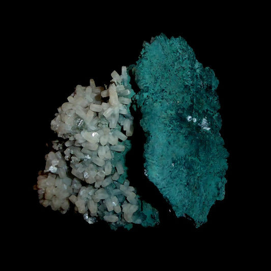 Celadonita, Calcita, Cuarzo Var. Amatista