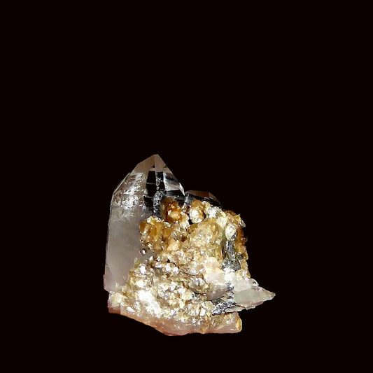 Ferberite, Siderite, Quartzo