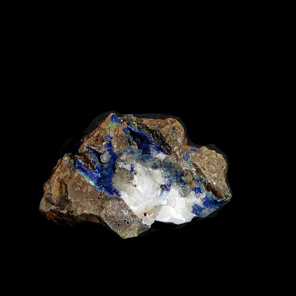 Azurita, Calcita, Theisita
