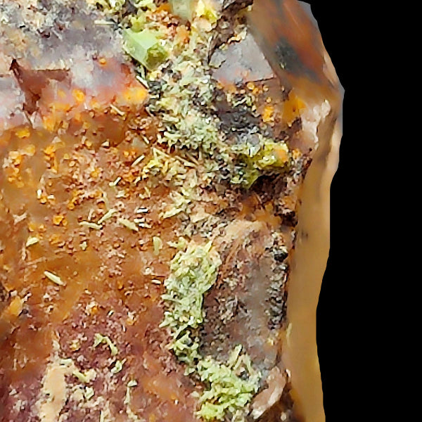 Pyromorphite, Quartz